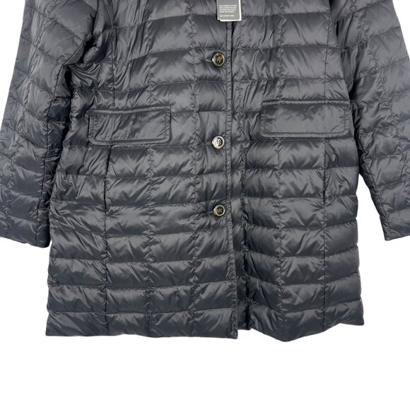 NWT Jones New York Quilted Reversible Down Duck Feather Coat in Black Size XL - Picture 3 of 10